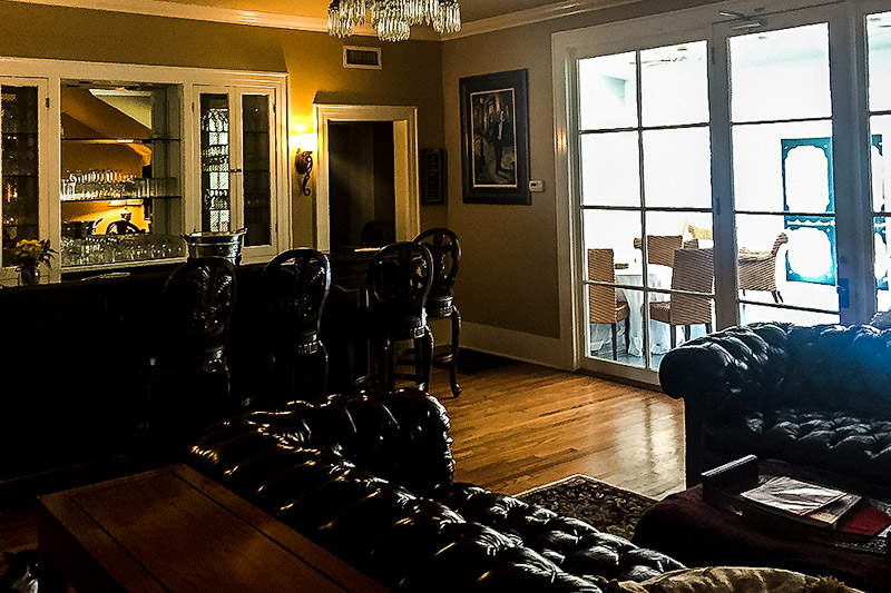 Lounge and bar inside The Fairfax House